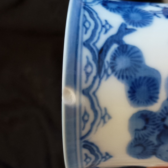 KARAKO PATTERN JAR Japanese Vintage Boy chasing a butterfly - Picture 3 of 6